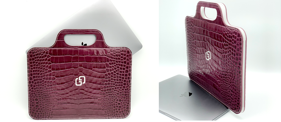 Купить Эксклюзивная Сумка для MacBook Plum Alligator Элитный Подарок Чехол для MacBook Pro Air 12" Украина Киев Днепр Одесса Харьков
